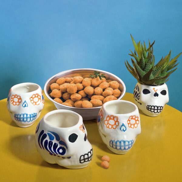 set de 4 Mezcaleros calaverita