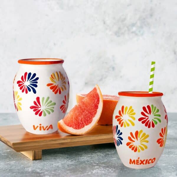 Juego de 4 cantaritos o jarritos Viva México - Image 2